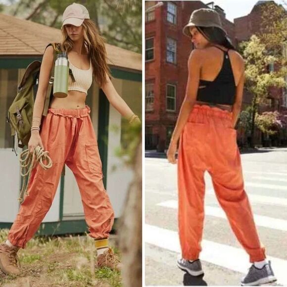 Free People Pants - NEW Free People X FP Movement Spring Trekker Pants in Hot Sauce Size‎ XS